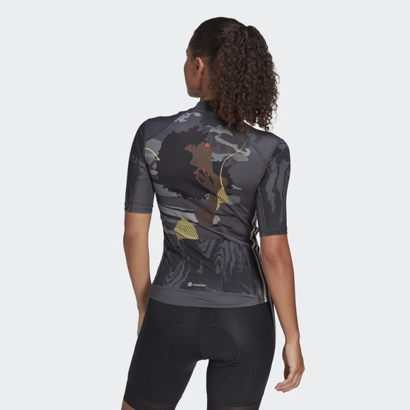 Women's Adidas x Thebe Magugu Aeroready Cycling Jersey - Picture 5 of 16